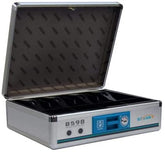 Small Cash Box with Key Lock Silver B598 - GLOSEN